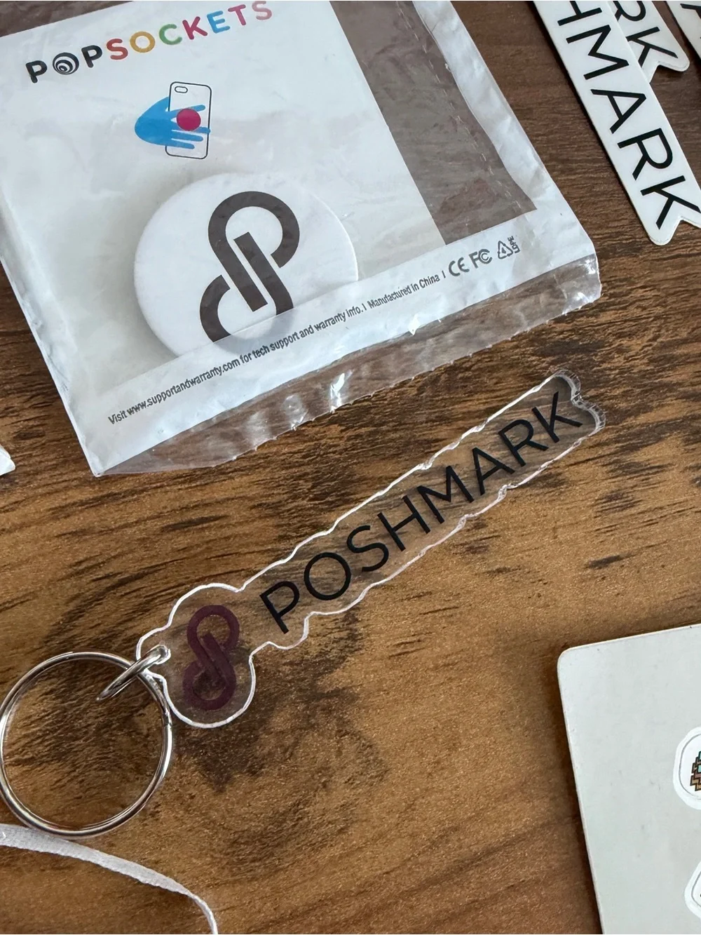 Poshmark swag Kit - stickers buttons keychain popsocket posh swag